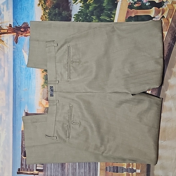 Michael Brandon Tan Dress‎ Pants Size 34x2 Slim Fit - Picture 4 of 5